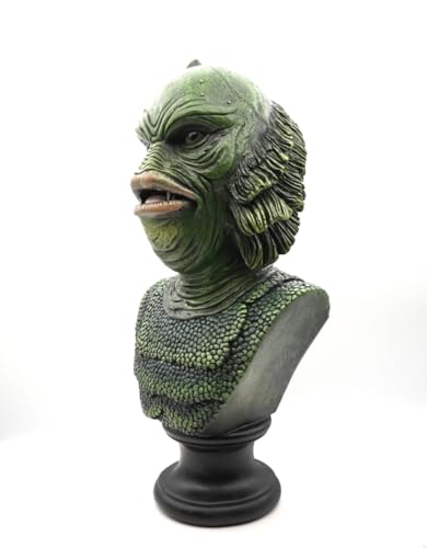 Estatua de resina Lagoon Monster Bust Rustix verde miniatura 2
