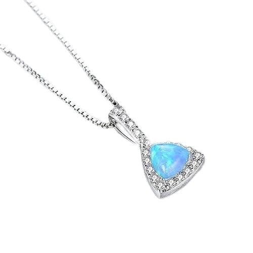 Collier pendentif triangle pour femmes en trois couleurs chic