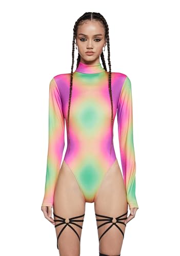 Amazon.com: Dolls Kill Acid Tripping Long Sleeve Bodysuit by Club
