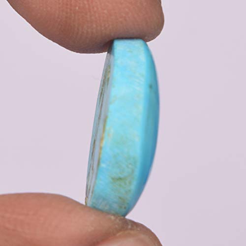 GEMHUB Egl Certified Blue Turquoise Stone 12.00 Ct, Oval Cabochon Turquoise Loose Gemstone3