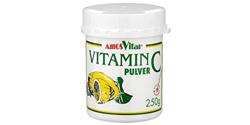 AMOSVITAL Vitamin C-Pulver 250g Dose - DAB Qualität Cover