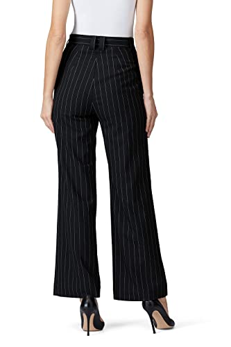Sweet Baby Jamie Rent The Runway Pre-Loved Black Pinstripe Wide Leg Pants4