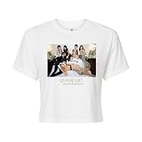 Gossip Girl - Popularity has It's Price - Juniors Cropped Graphic T-Shirt - Size Medium White