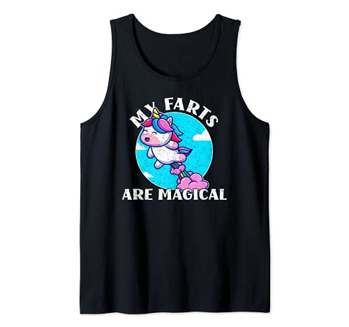My Farts Are Magical Funny Unicorn Farting Rainbows Tank Top