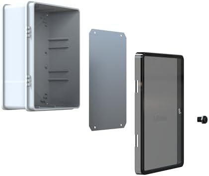 YAVUZ Abs Pano 30 x 40 x 17 cm Taban Saclı IP65 Plastik Pano Montaj Plakalı Elektrik Kutusu Pano Darbeye Dayanıklı Dış Ortam Muhafaza Kutusu ABS Pano POLİ 027 - Görsel 5