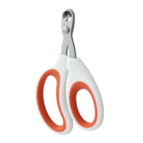 Auvotuis Cat Nail Clippers, Pet Nail Clippers, Cat Claw Trimmers, Suitable for Small Animals Such as Birds, Bearded Dragon, Hamsters, Rabbits, Hedgehogs, Ferrets, Chinchillas, Guinea Pigs (Orange)