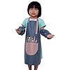 fdsad Kids Schort Kunst Met Pocket Smocks Voor Craft Keuken Met Lange Mouwen Waterdichte Kunst Craft Smock Schort Voor…
