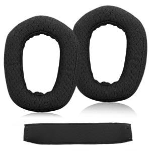 Image of ZORBES 2PCS Replacement Earpads for Logitech G435 Lightspeed Wireless Gaming Headphones with 1PCS Headband Cushion, Ear Pads Cushions with Durable Mesh Fabric, High-Density Foam