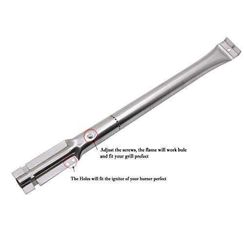 Hisencn Repair Kit For Costco Kirkland 720-0432, Nexgrill 720-0193, 720-0432 Gas Grill Models, Grill Burner Tube Pipe, Heat Plate Tent Shield Burner Cover, Igniter Electrode Replacement Parts #TOP2