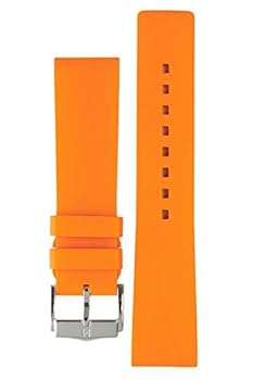 Amazon | ヒルシュ PURE 腕時計 ラバー ベルト オレンジ 22mm