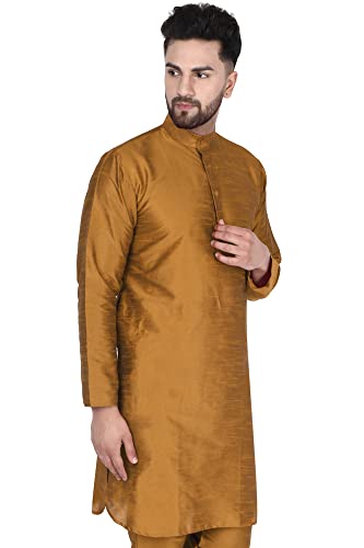 Image of Amazon Brand - Anarva Men's Art Silk Casual Kurta