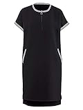alba moda kleider lang Sportive Streifendetails Alba Moda Damen Kleid Athleisure Schwarz 44 Kunstfaser