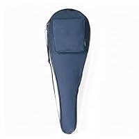 Alephnull Squash Tasche für 2 Schläger Squash Schläger Hülle Unabhängige Schichten Squash-Schlägertasche mit Reißverschlusstasche und Fächern Gepolsterte Squashtasche (Dunkelblau)