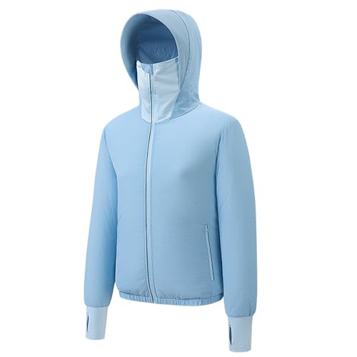 Image of Sun Protective Jacket UPF 50+ Air Conditioner Hoodie Lightweight Cooling Clothes with Fans Stay Cooling in Summer