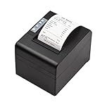 caigou Thermal Receipt Printer 80mm Desktop Direct Thermal Printing USB Connection 300mm/s High Speed with Auto Cutter Support ESC/POS for Shipping Business Restaurant Kitchen Supermarket Store Home