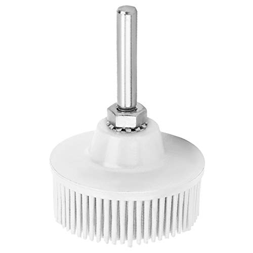 Cepillo Abrasivo De Goma De Esmeril Con Disco De Cerdas De 2 Pulgadas, Muela Abrasiva Para Eliminación De óxido Y Accesorio Para Taladro Eléctrico, Herramienta De Desbarbado Y Limpieza(blanco)