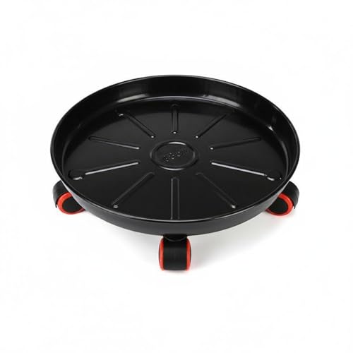 Plateau à pot roulant antidérapant robuste diamètre 32cm - 2