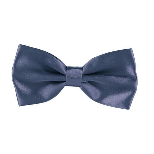 Image of Mens Classic Solid colour Bowtie 6pcs /12pcs Combo Pre-tied Satin polyester Formal tuxedo Bow tie Set For Boy Women and Men & Adjustable Length