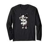 tatuaggio divertente per cani boston terrier i love dad maglia a manica