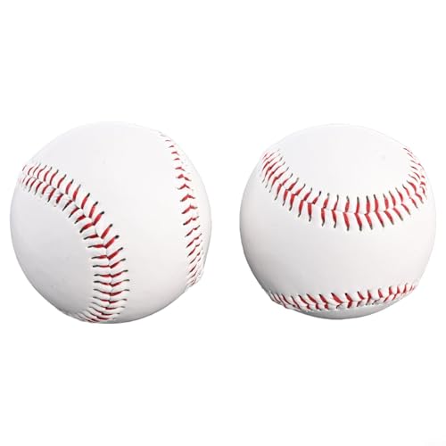 Confezione da 2 palline da softball e hardball da 22,9 cm, perfette per baseball e allenamento (palla dura)