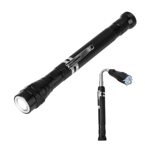 Telescopic Magnetic Pickup Tool with 3 Bright LED Light Torch Technology Gadgets valentines Birthday Christmas Stocking Fillers Gifts Presents for Dad Men Brother Him husband Who Have Everything Tools