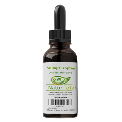 Natur Total Shilajit Gotas 100 ml Original Himalaya importante: más natural que como resina, gomas o cápsulas
