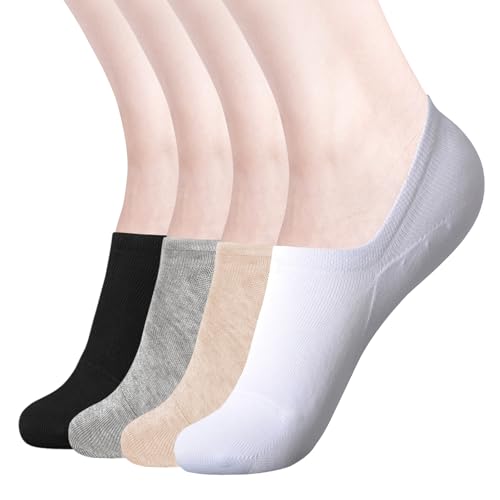 Image of DIBAOLONG Womens No Show Socks Non Slip Flat Boat Line Low Cut Socks (6-12 Packs)