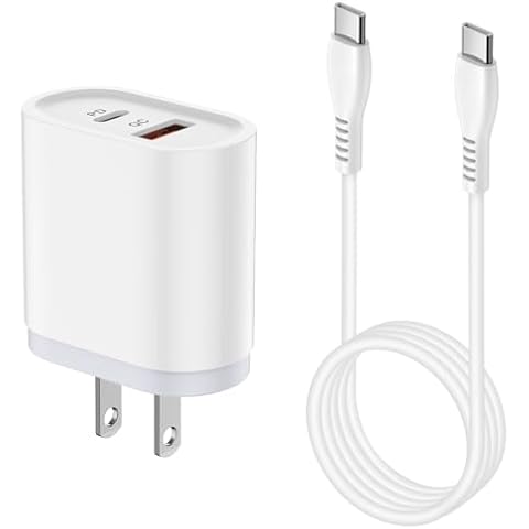 20W Samsung Fast Type C Charging Block for Samsung Galaxy S25 Ultra/S24 FE/S24 Ultra/S24 Plus/A16 A15 5G/A55,Pixel 9 Pro XL,Android USB C Charger Box Brick 6FT C Type Charging Cord for iPhone 16 15 Cover