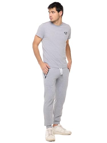Pantalon de survêtement hommes à revers ajustés et patch durable - 4