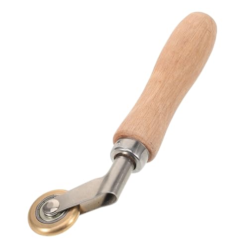 Hemobllo Seam Roller Tool Wooden Handle Wallpaper and Crafting Pressure Roller for Smoothing Vinyl Insulation and More Lightweight and Portable for Home Decoration