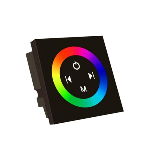 86 touch panel controller glass plastic panel low voltage full touch black and white wall remote control LED dimmer LED controll