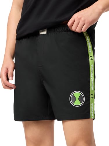 Image of The Souled Store Official Stranger Things: Hawkins Mens and Boys Regular fit Graphic Printed Cotton Green Color Men Boxer Shorts