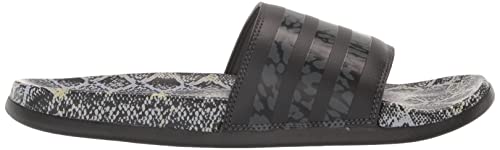 Adidas Women's Adilette Comfort Slides Sandal, Core Black/Core Black/Almost Pink, 8 #TOP5