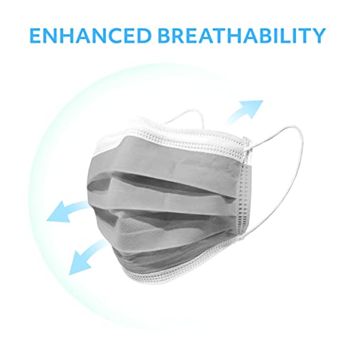 Magicare Multicolor Face Masks Disposable - 5 Colored Masks (Black, Pink, Gray, White, Navy Blue) - Adult Disposable Face Masks For Women And Men - Soft, Comfortable, Breathable Face Masks- 5 Colorful Mask Options In Packs Of 10 (50Ct Box) #TOP3