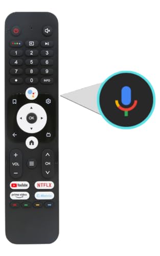 Image of K2 Remote Compatible for Haier Smart Android TV HTR-U31 - Voice Control Remote for 4K UHD QLED LED TVs | Google Assistant | Bluetooth | 2 Year Warranty | Pairing Required