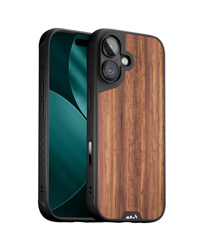 Image of Mous for iPhone 17 Case, Compatible with MagSafe - Limitless - Protective Walbut Cover for iPhone 17 - Shockproof, Full Camera Protection, Anti-Scratch Back, Brown