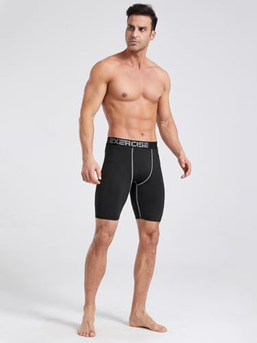 6/5/4 Pack Compression Shorts Men Compression Underwear for Men Spandex Sport Shorts for Running Workout Athletic2