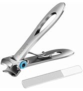 Large Opening Heavy Nail Toenail Clippers, 16mm Jaws Sharp Curved Blade Manicure Trimming Tools S...