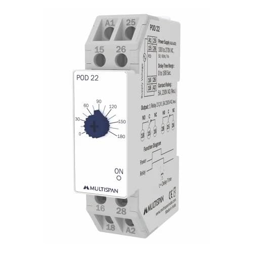 Timer Pod Multispan Din Rail Timer POD-22 Power Off Delay Timer 90 x 22.5 x 72 ...