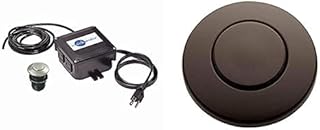 Air Switch Garbage Disposal Button Dual Outlet Kit, STS-OOSN, Oil-Rubbed Bronze/Satin Nickel