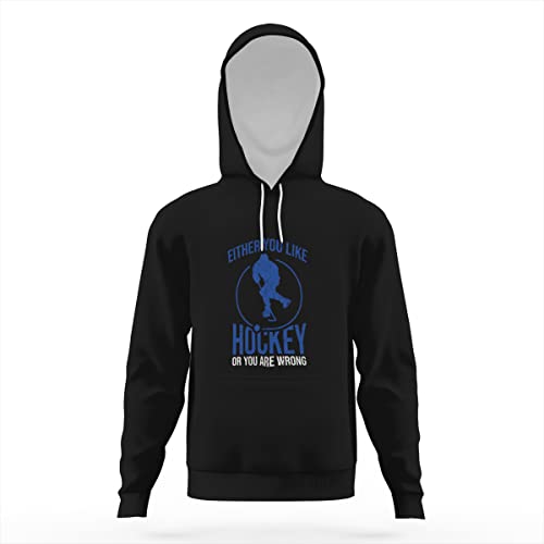 Yolerg Unisex Kids Sweatshirt Funny Ice Hockey Player Boys Girls Lightweight Casual Youth Hooded Kangaroo Pocket Pullover Hoodies For Teens Fashion Sweaters #TOP3