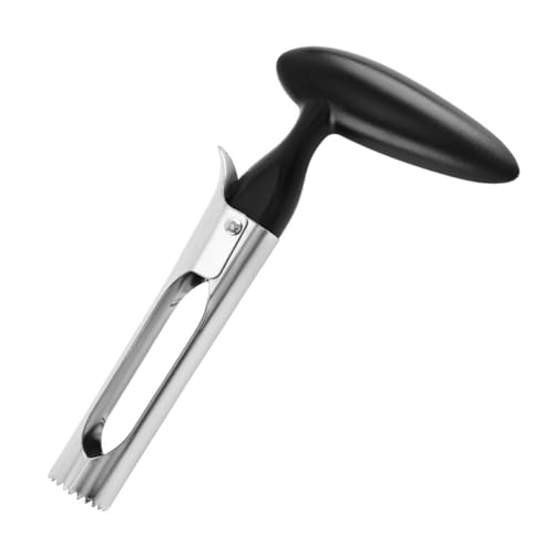 Generic Vide-pomme en acier inoxydable avec lames dentelées tranchantes, manche ergonomique pour enlever les graines de pomme et poire