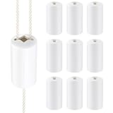 Pangda 10 Pcs Breakaway Cord Condensers Anti Strangulation Design Window Blinds Pull Cord Safety Baby Proof Compatible with All Horizontal Blinds for Households with Young Kids and Small Pets (White)