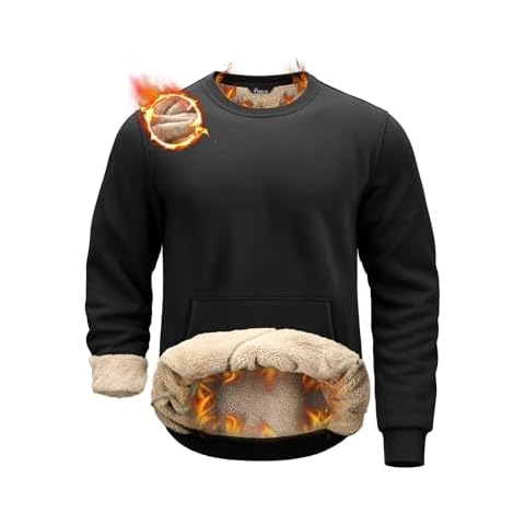 Pudolla Men's Sherpa Sweatshirt Cover