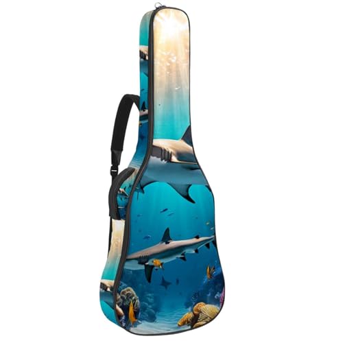 Étui de guitare acoustique imperméable 41 pouces multicolore