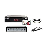 RECEPTEUR TNTSAT HDB981E + Cordon Allume Cigare pour Camping Car + Cable HDMI – Carte TNTSAT Incluse, PVR Ready, Mise à Jour par USB et par Satellite