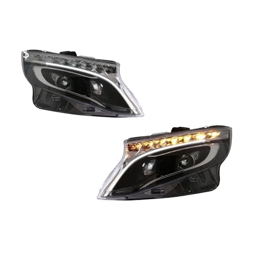 Luces para Benz Vito 2016-2020 con faros delanteros DRL integrados 2