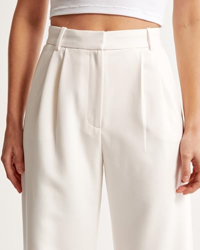 Image of FNOCKS Women's High-Waist Pleated Wide-Leg Trousers