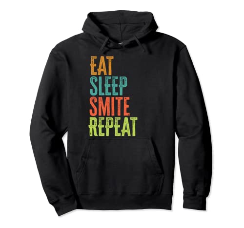 Retro Eat Sleep Smite Repeat Strike, jugador legendario Sudadera con Capucha