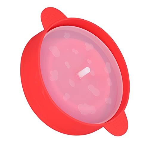 Pipoca de microondas dobrável, tigela de pipoca de ar quente de silicone com tampa e alças sem BPA (